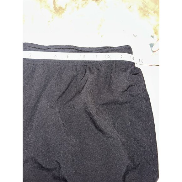 Brooks Gym Shorts Women Med Adult Black Active Fitness Run Happy Swoosh Athletic - Picture 9 of 10